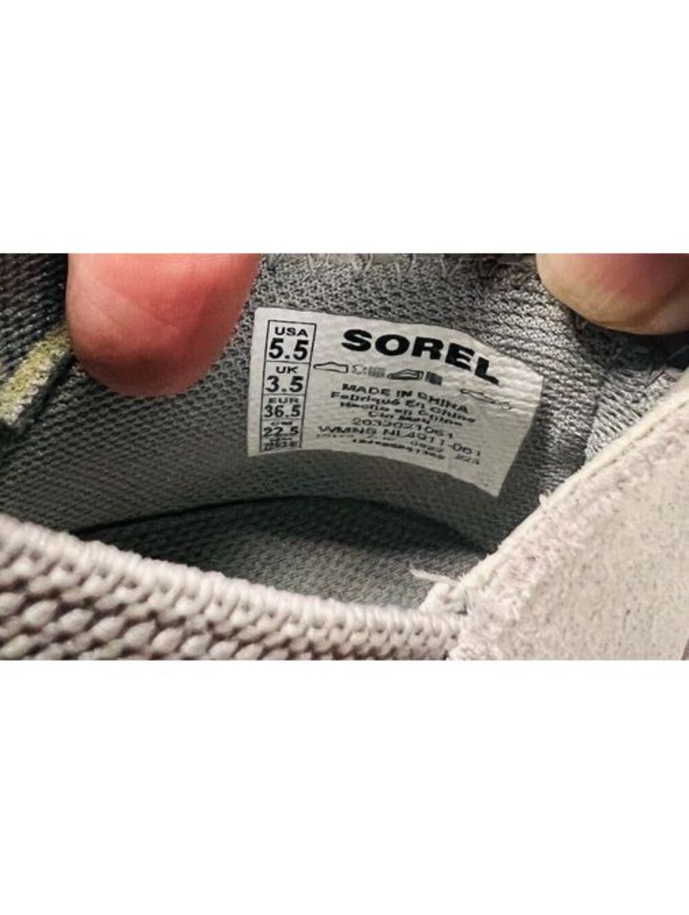 SOREL Out N About Slip-On Wedge Bootie Grey Suede Ankle Boots Women 5.5 Gorpcore - Picture 7 of 8